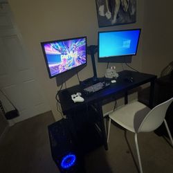 GAMING PC + MONITORS, KEYBOARD , MOUSE!!