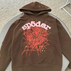 Sp5der Hoodie BROWN/RED/PINK