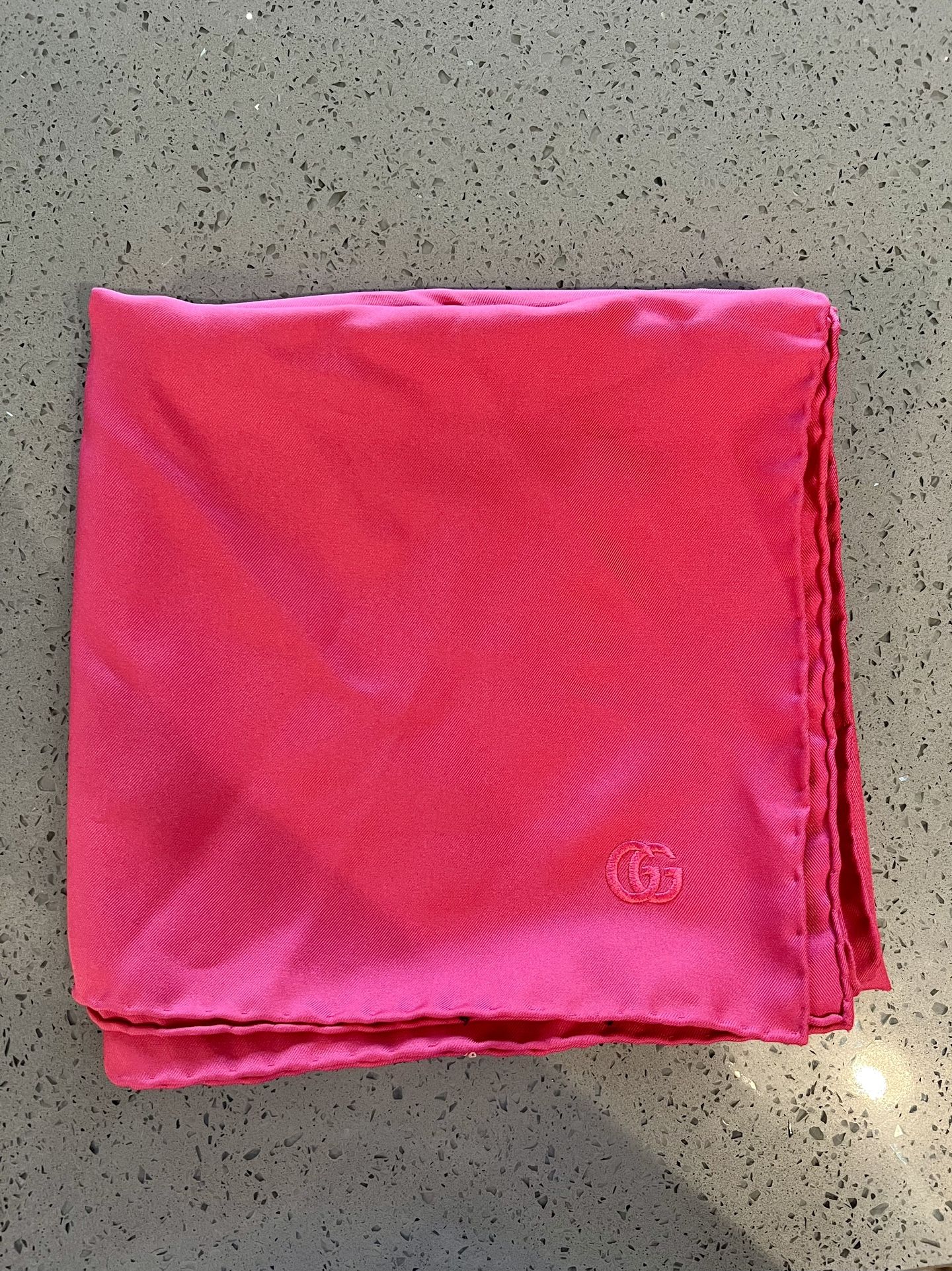 Pink Gucci scarf