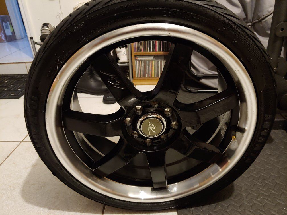 ICW 17 inch low profile rims with tires