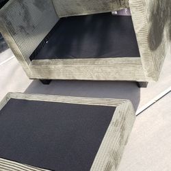 FREE!!  NEW Chair and Ottoman -  (missing seat and ottoman cushions)