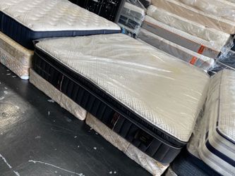 king mattress stearns&foster pillowtop reserve