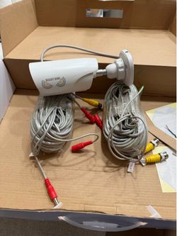 Camera with cables