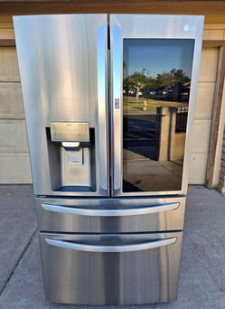LG 4-Door Smart Fridge with Water Dispenser