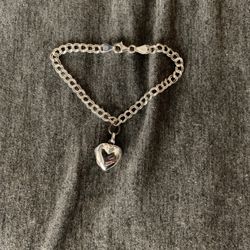 Italian Silver Locket Bracelet