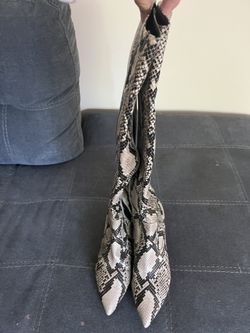Snake Pattern Boots