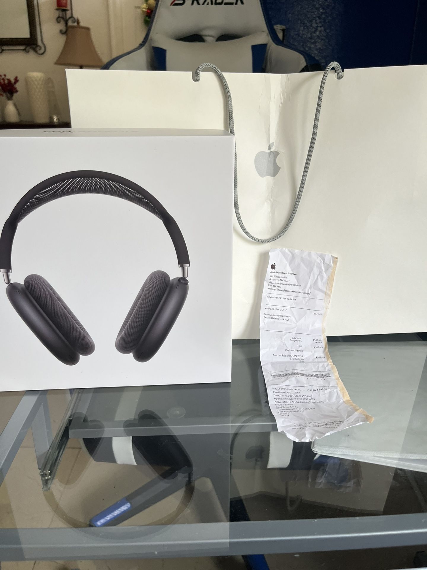 Apple (MGYH3AM/A) AirPods Pro Max Headphones - Midnight/Black Authentic