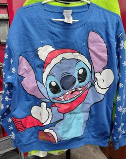 Stitch Christmas Ugly Sweater Size L 