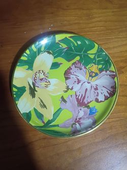Tropical Floral Decorative Plate