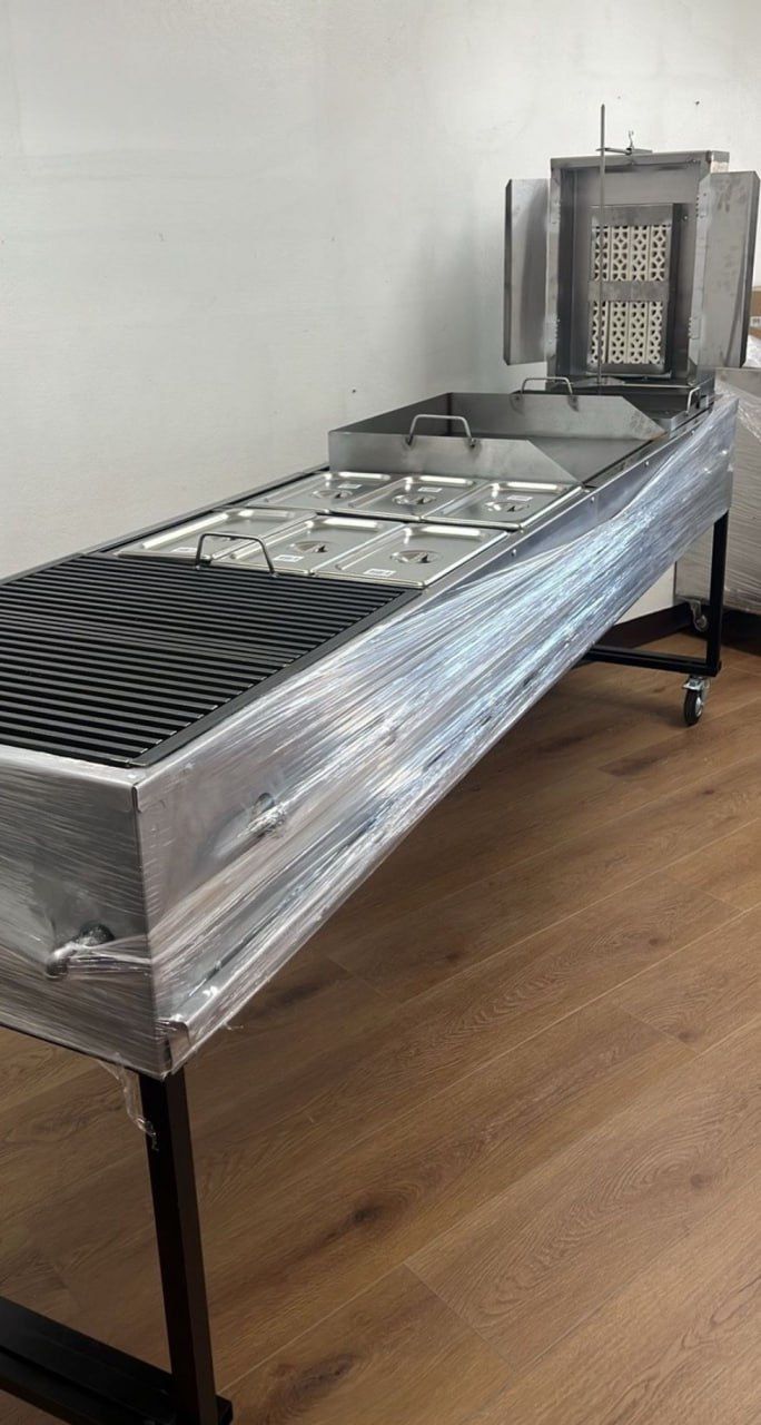 24x20 Inch Flat Grill With Bbq 6 Treys & Trompo