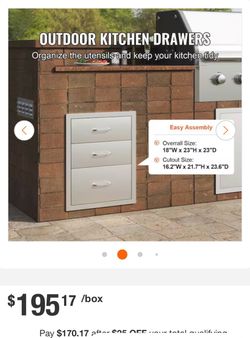 Outdoor Kitchen Drawers
