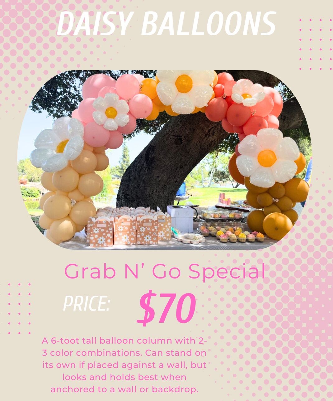 Daisy Balloon Garland