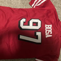 Small Nike 49er Nick Bosa jersey