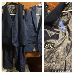 NEW 3-PIECE BLUE SUIT