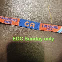 EDC Sunday Only 