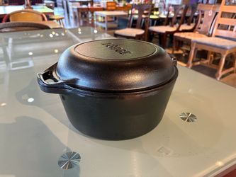 NEW! LODGE 5-Quart Cast Iron Double Dutch Oven
