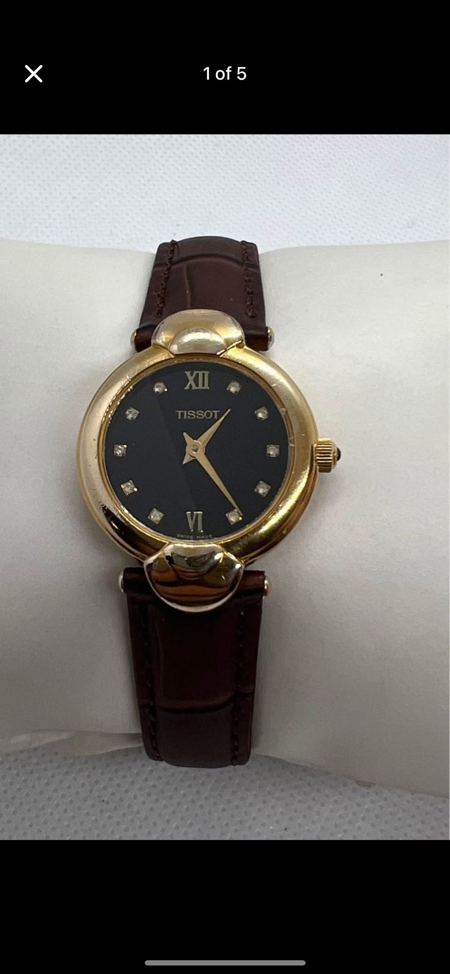 🌰🌰Rare Fancy Vintage TISSOT Ladies Watch Sapphire+Roman+Cabochon🌰🌰