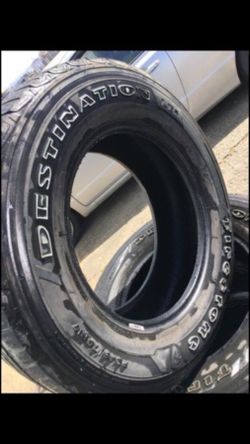 17” 4 used 245/70R17 Firestone