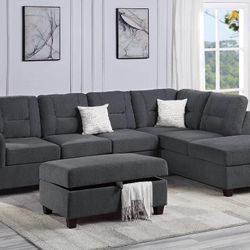 Sectional Sofa With Ottoman Storage