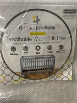 Breathable Mesh Crib Liner - new