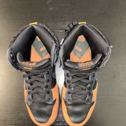 Nike SB Dunk black orange shoes mens 7 SF Giants skate Anderson Skateboard USED