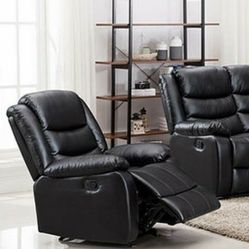 Miami Black Recliner

