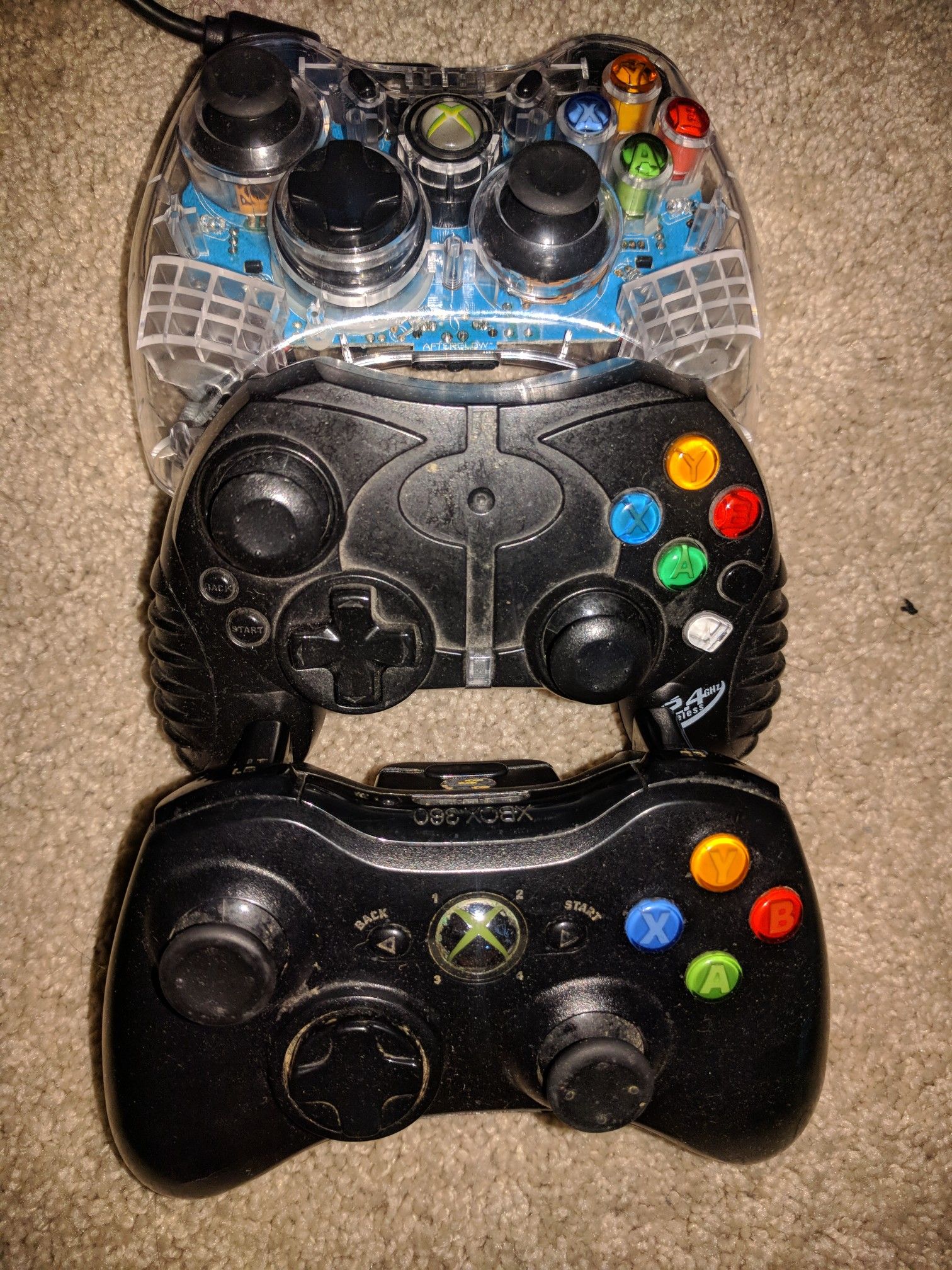 Xbox 360 controllers