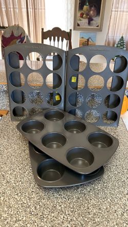 KitchenAid Jumbo Cupcake/Muffin Molds & Holder pans…..$45 all or $25 ea set