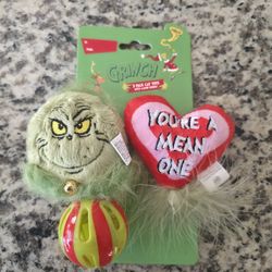 Dr. Seuss' The Grinch 3 Pack Cat Toys With Catnip