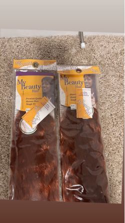 Copper braiding hair 100% human hair