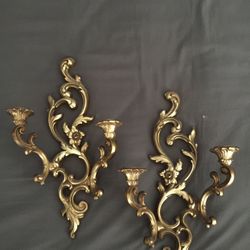 Vintage „siroco Inc“ Wall Candelabras