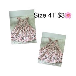 Dress Great Condition For Girls Size 4T 🌸🌸🌸Dd Firm Price