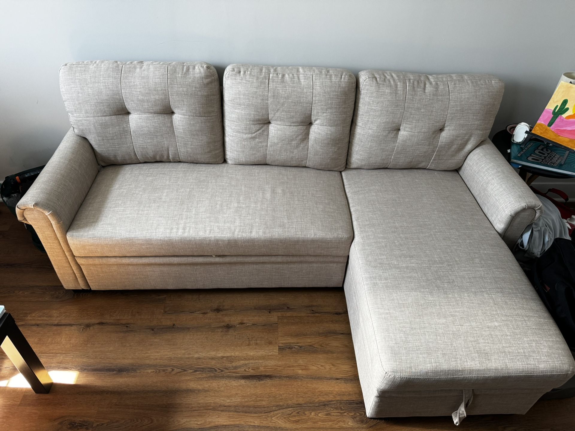 86" Upholstered Reclining Sleeper Sofa