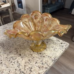 Murano Pedestal Centerpiece. Excellent Condition!