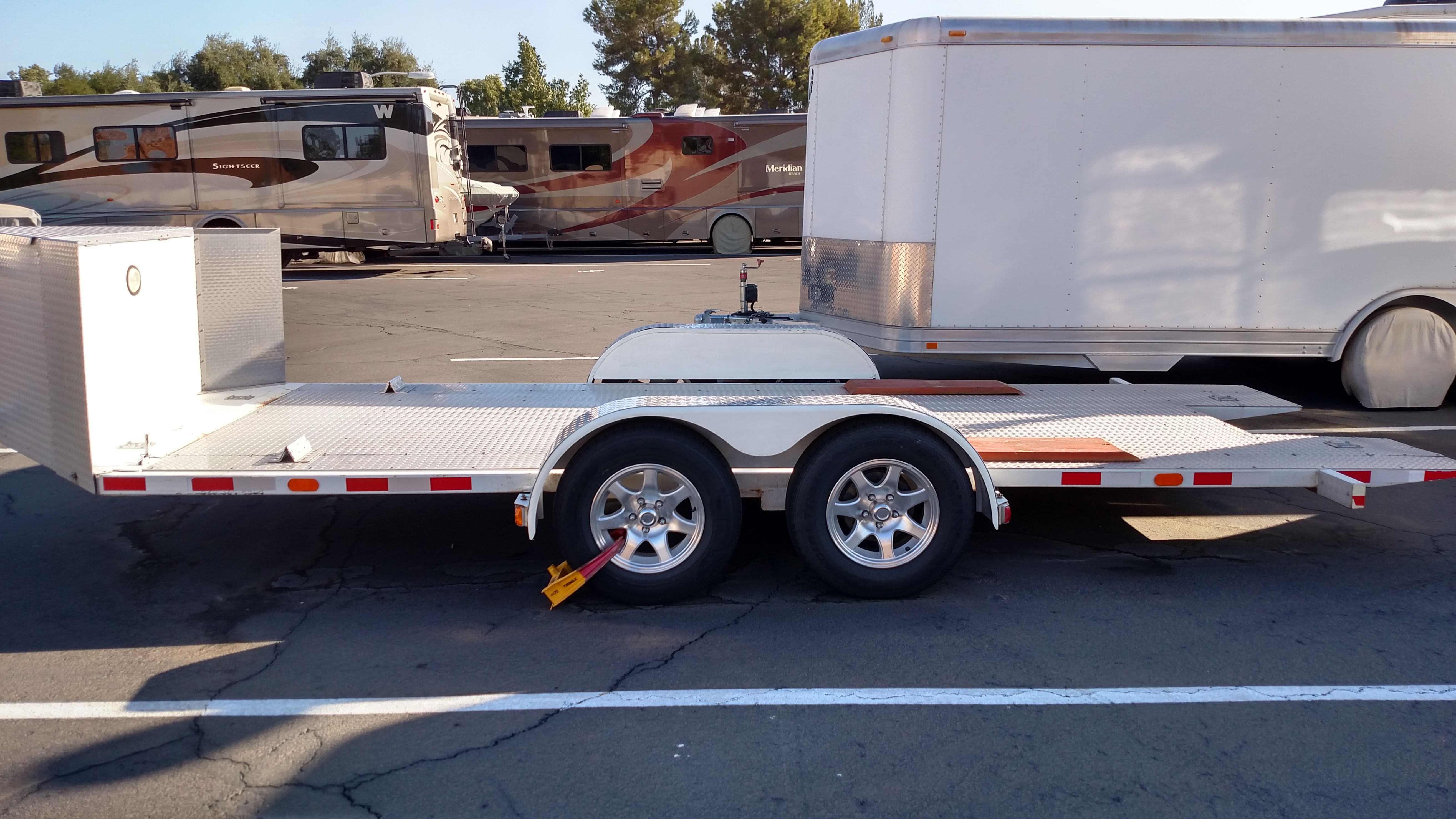 Jimglo 2008 Aluminum bed Tilt car trailer