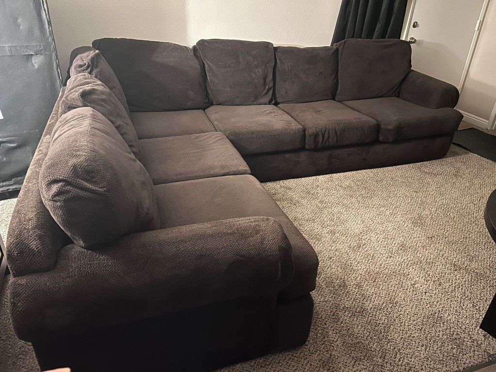 Sectional Brown Couch