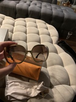 Gold miu miu sunglasses