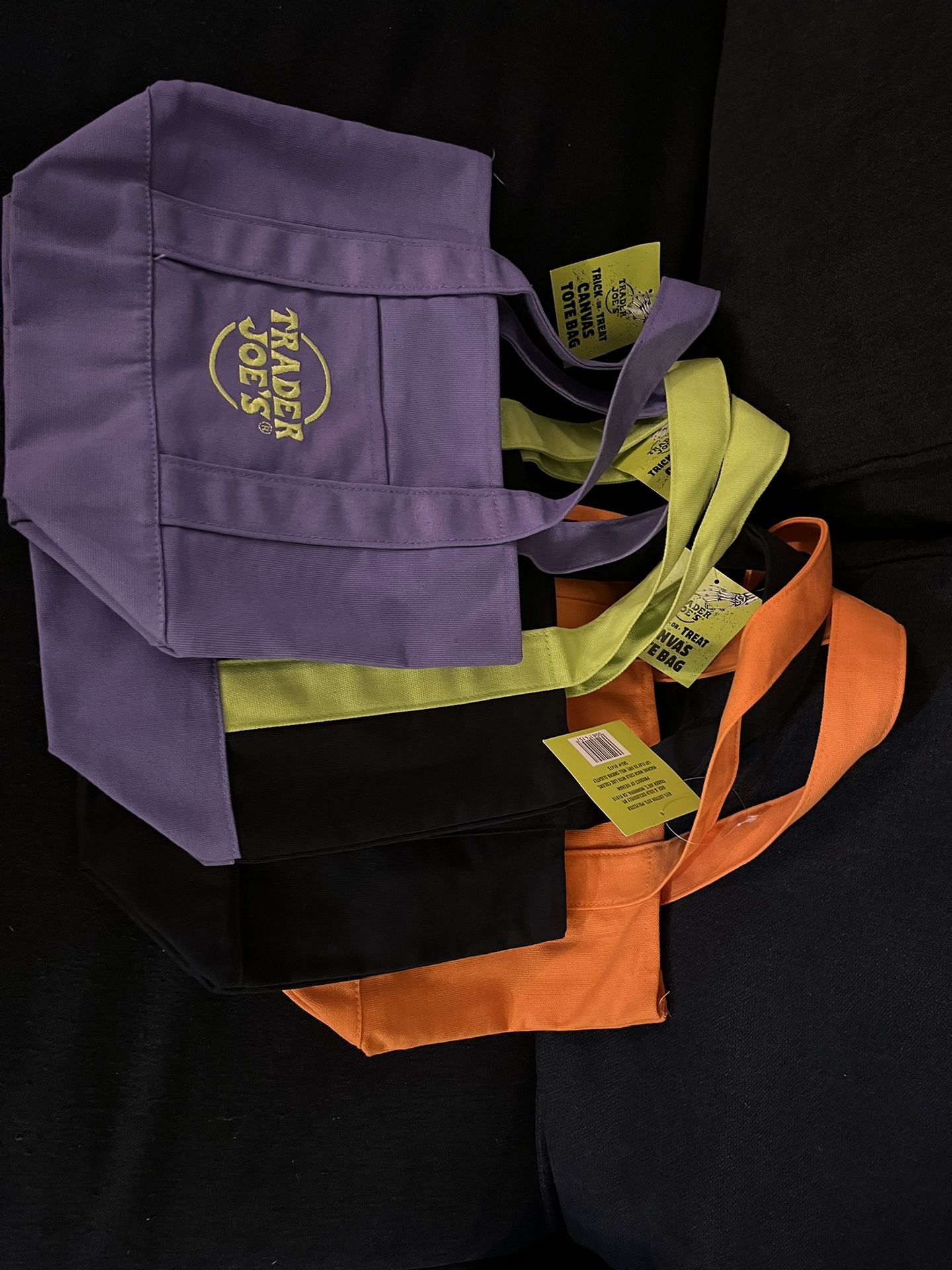 Trader Joe's Mini Canvas Tote Bag (Set of 4)