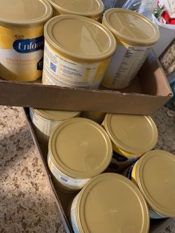 7 Cans Of Yellow Enfamil