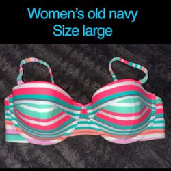 Women’s Old Navy Bikini Top Size Large 