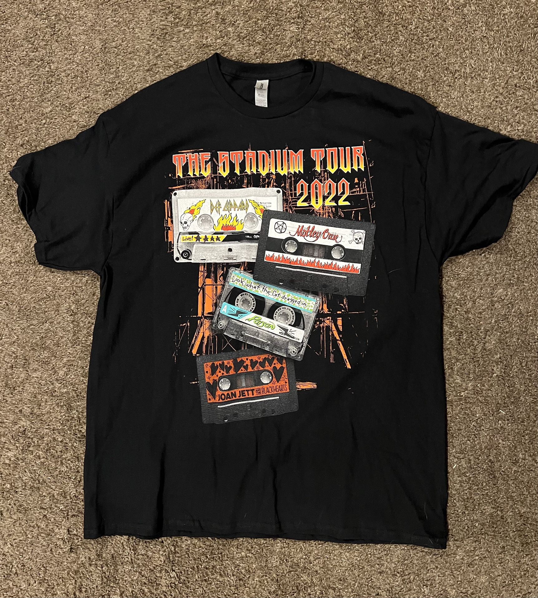 New! Concert Merchandise Def Leppard 2022 Stadium Tour San Diego Petco Park Original - T-shirt