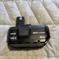 Ryobi 18 Volt Battery 4.0