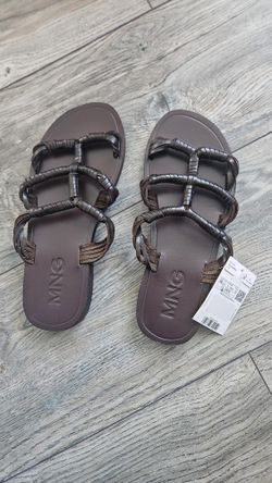 NEW MANGO women's Shoes Flats Leather Size 6, 36