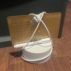 Light up desk calendar with dry erase marker