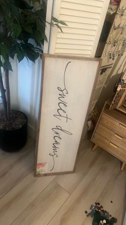 Bedroom sign sweet dreams never opened