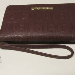 New in box Steve Madden Logo Zip Around Wallet