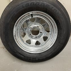 New 205-75-14inch  trailer tire With 5-lug galvanizedrims.$150/each 