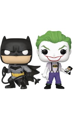 San Diego Comic-Con 2021 Exclusive Pop! DC Heroes: Batman White Knight: Batman & Joker Vinyl Figure 2-Pack (NEW/SEALED)