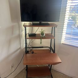 Tv Stand With TV / Computer Desk