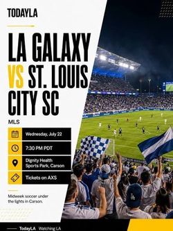 LA Galaxy vs ST Louis $20 EACH